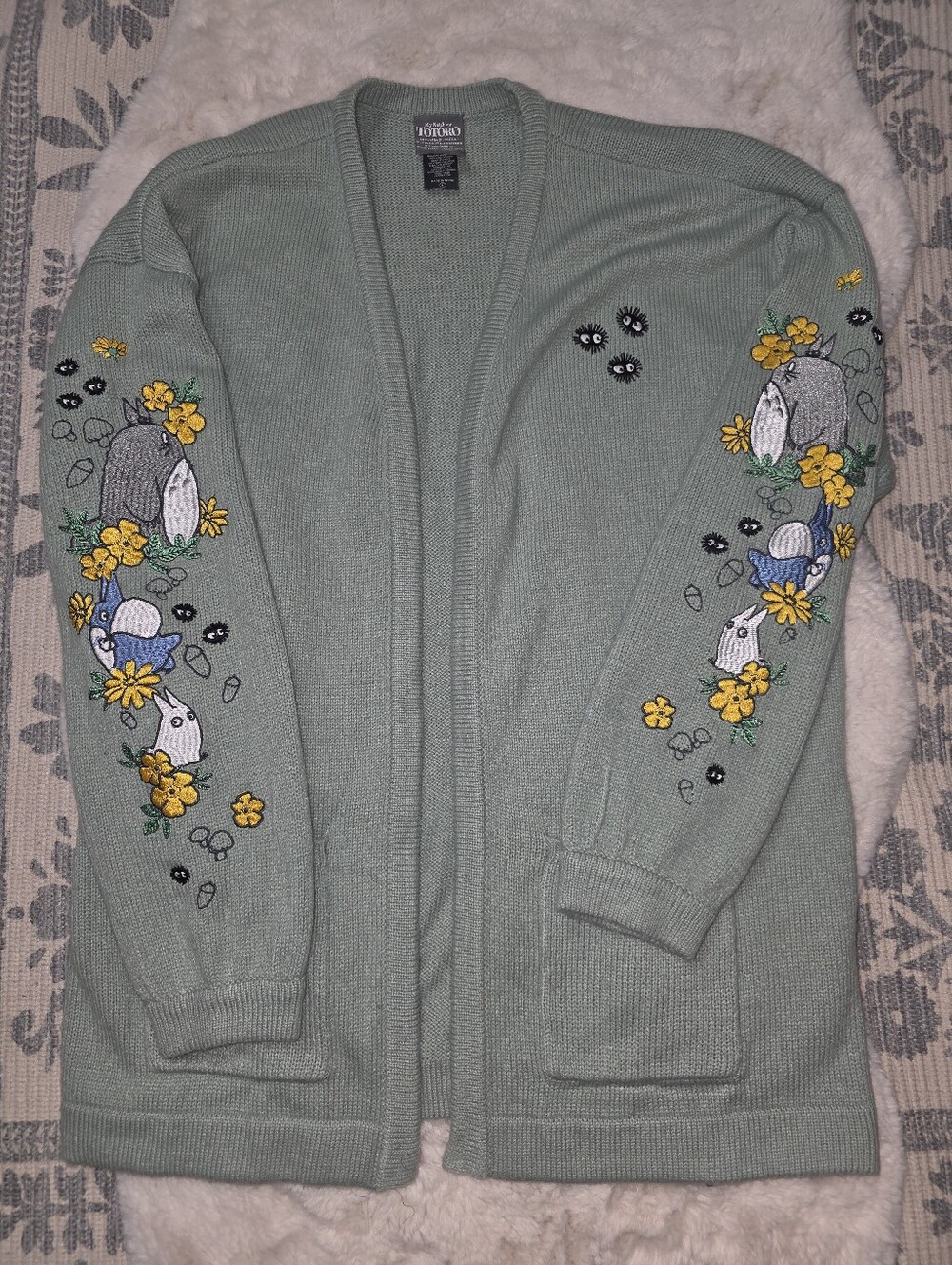 My Neighbor Totoro Green Tunic Cardigan Large